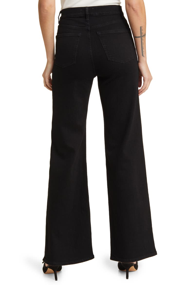 Wide Leg Jeans, Alternate, color, RINSE BLACK