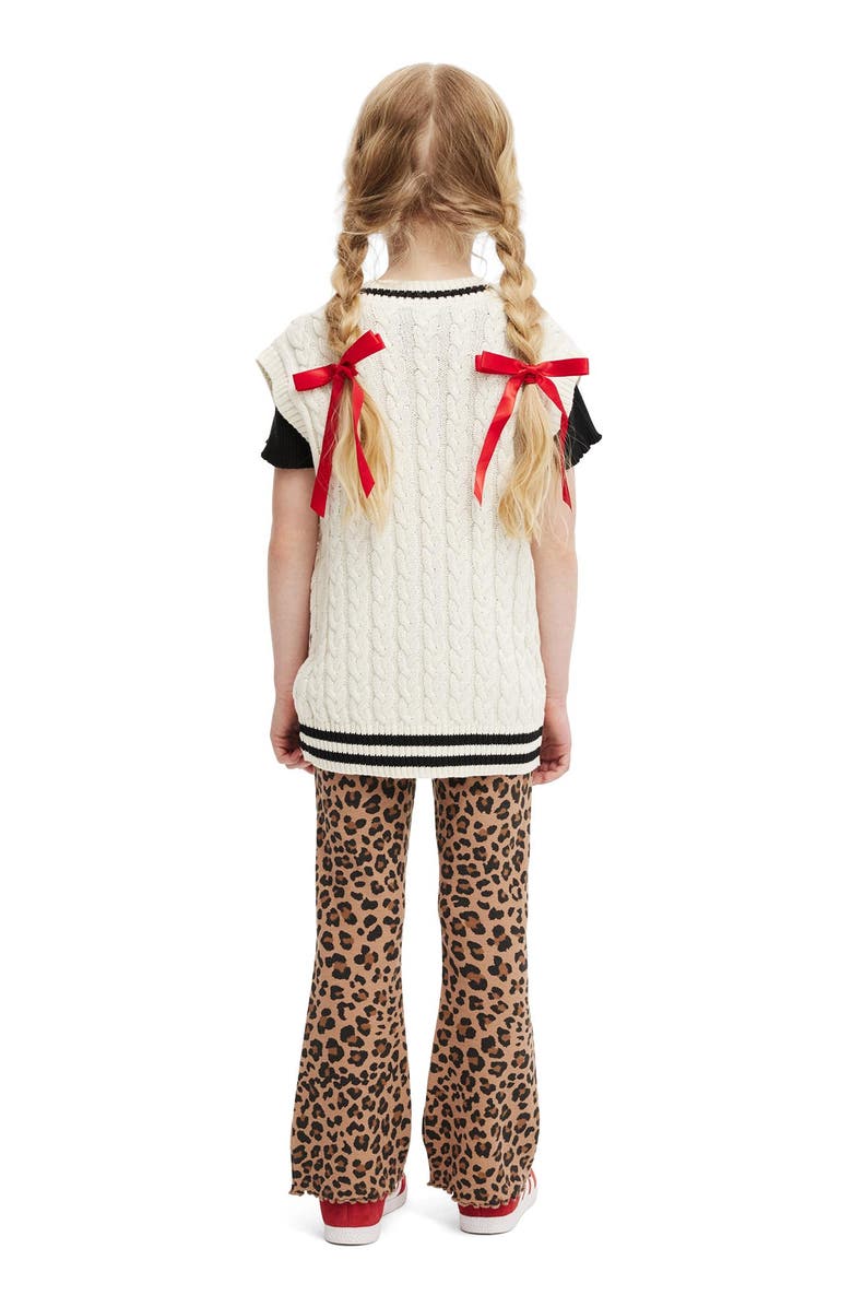 Cotton On Kids Kid's Essential Francine Flare Legging, Alternate, color, Taupy Brown Leopard