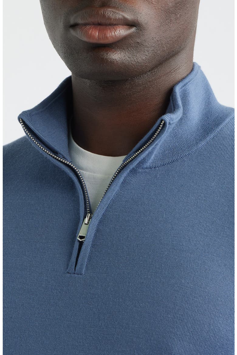 Blackhall Wool Quarter Zip Sweater, Alternate, color, AIRFORCE BLUE