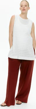 H&M Mama Linen-blend Drawstring Trousers