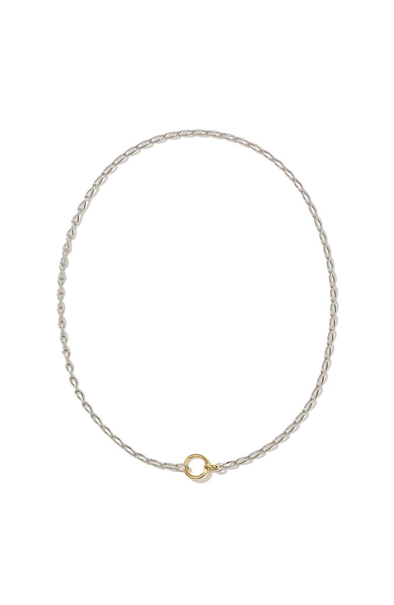 Otiumberg Sterling Silver and 14kt Gold Vermeil Eternal Link Up Necklace, Main, color, Silver