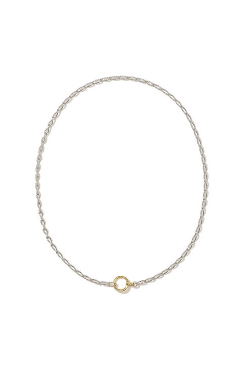 Sterling Silver and 14kt Gold Vermeil Eternal Link Up Necklace