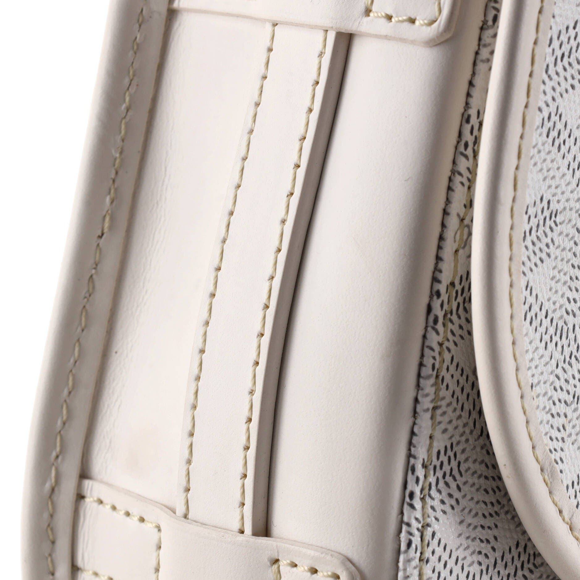 Belvedere Messenger Bag Coated Canvas with Leather PM, Alternate, color, White