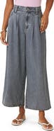 Splendid Spencer Wide Leg Pleat Crop Jeans