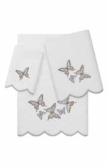 3-Piece Brittney Embroidered Turkish Cotton Towel Set