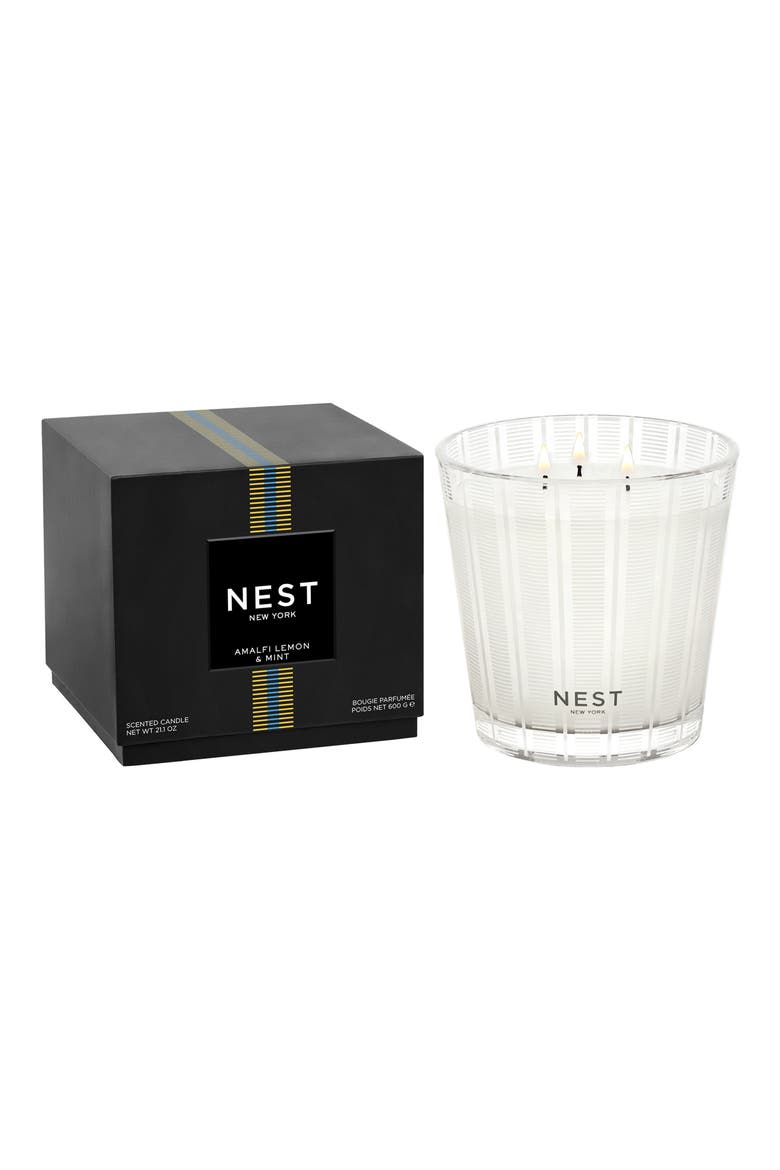 Amalfi Lemon & Mint Scented Candle, Alternate, color, NO COLOR