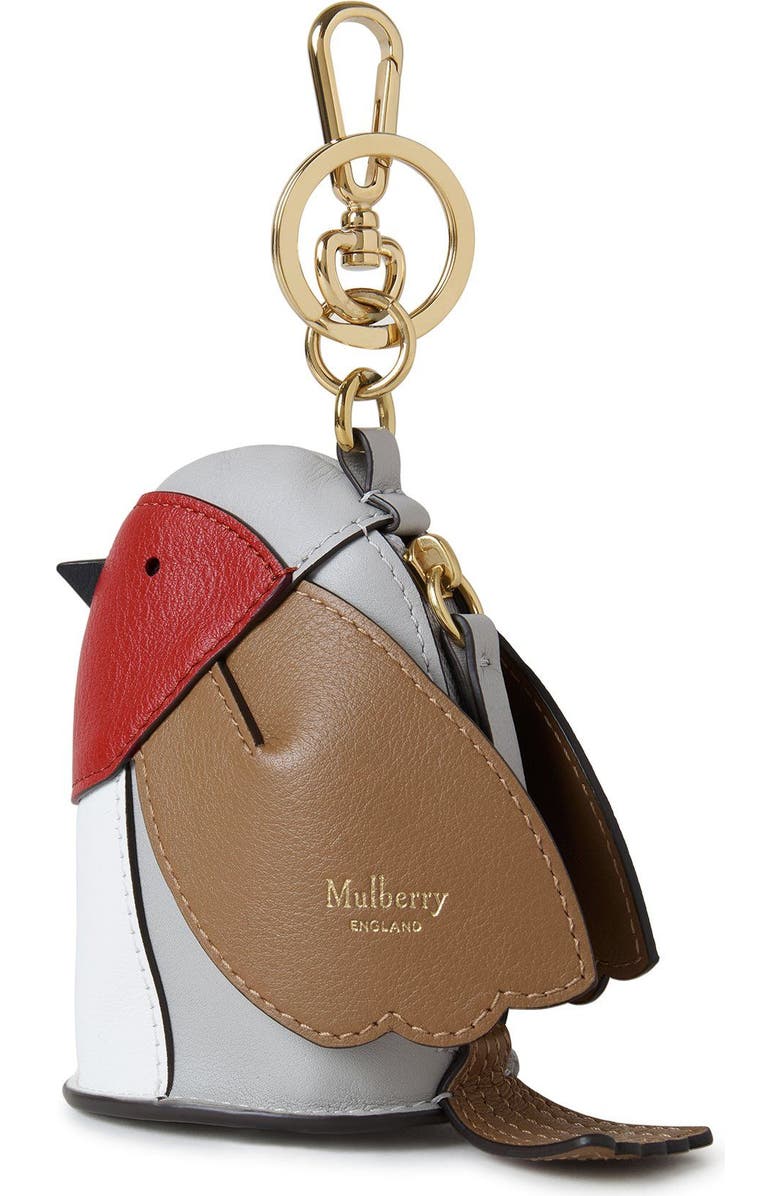Mulberry Robin Pouch Keyring, Alternate, color,