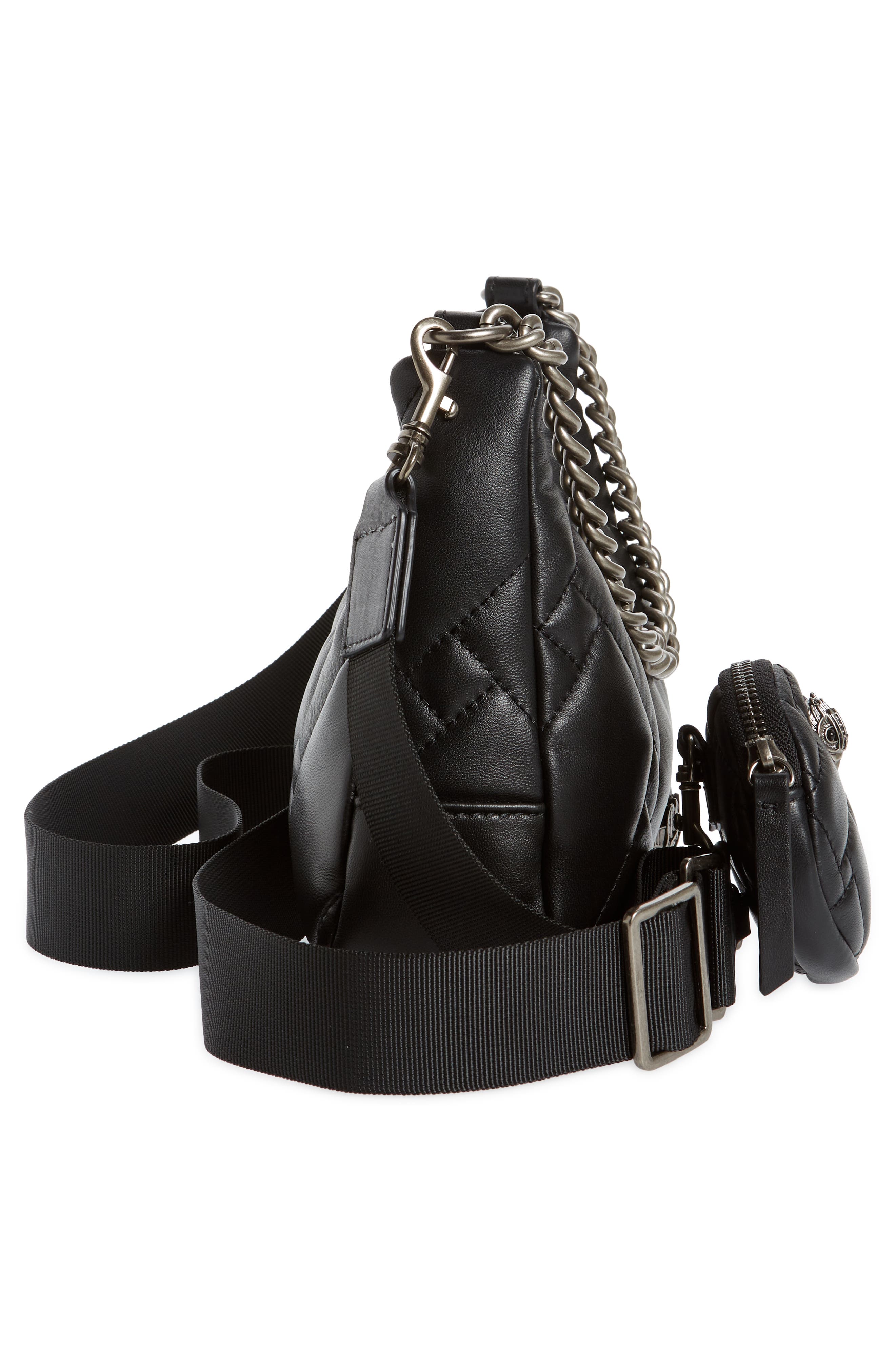 Kurt Geiger London Quilted Leather Crossbody Bag, Alternate, color, 