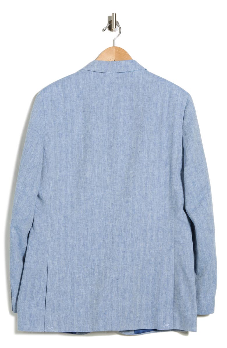 Nautica Brielle Herringbone Cotton & Linen Blend Sport Coat, Alternate, color, Blue