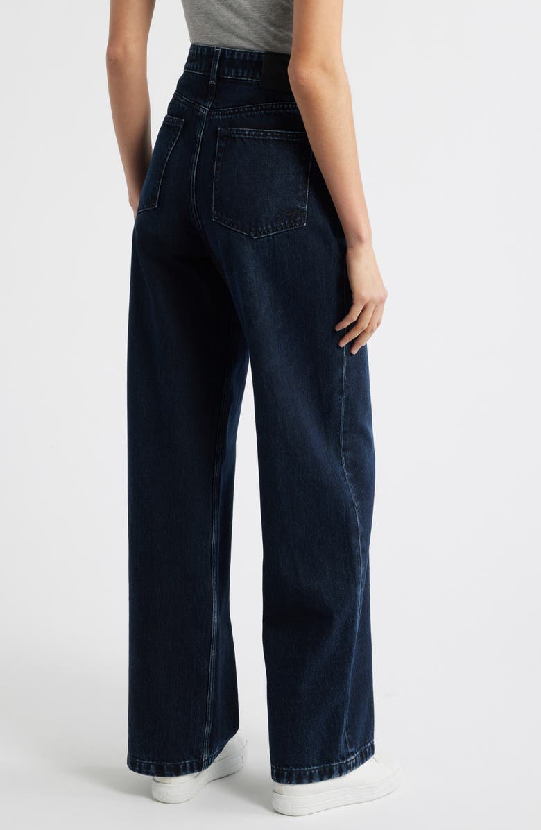 BOSS Orange Marlene High Waist Wide Leg Jeans, Alternate, color, Dark Blue