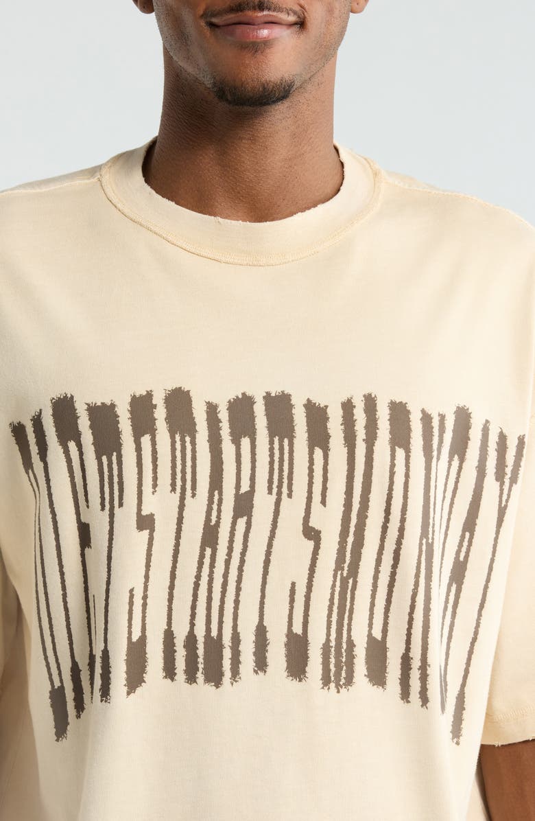 DIET STARTS MONDAY Bodysnatcher Cotton Graphic T-Shirt, Alternate, color, Antique White/Blue