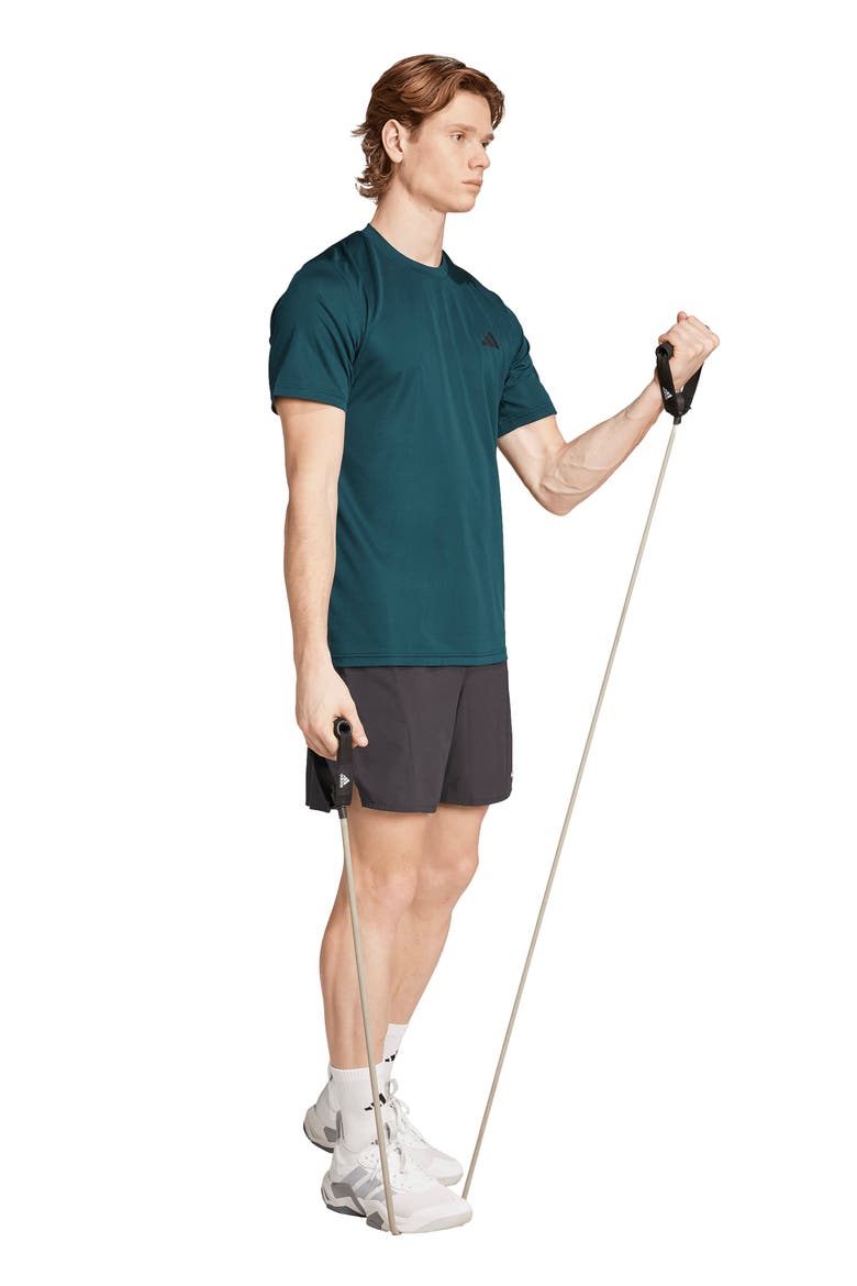 Base Training Performance T-Shirt, Alternate, color, AURORA IVY/ BLACK