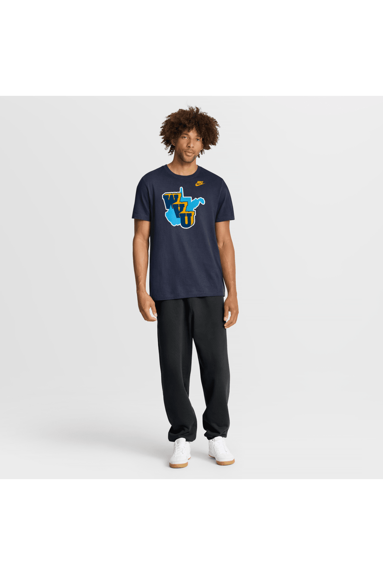 Men's Nike Navy West Virginia Mountaineers 1965 Throwback T-Shirt, Alternate, color, Navy