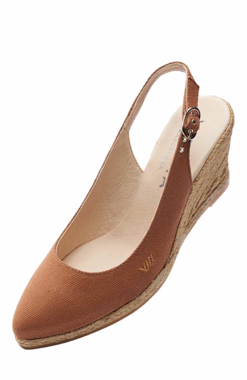 Viscata Palomera Canvas Espadrille Wedges In Brown