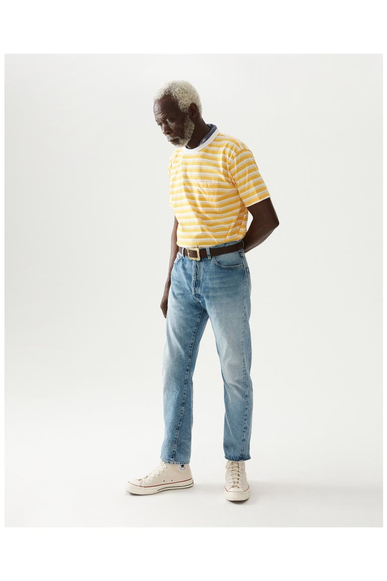 914 Sean Five Pocket Regular Fit Denim Pants, Alternate, color, Bleach Wash