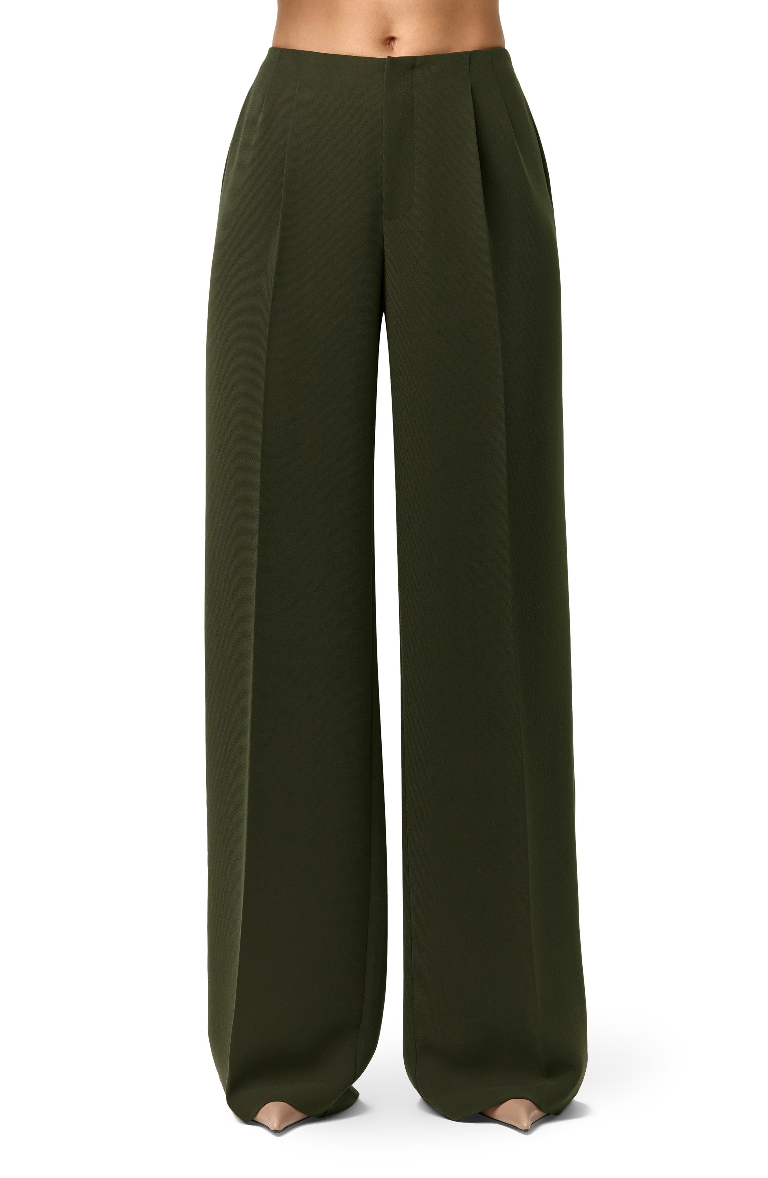 Suiting High Waist Wide Leg Pants