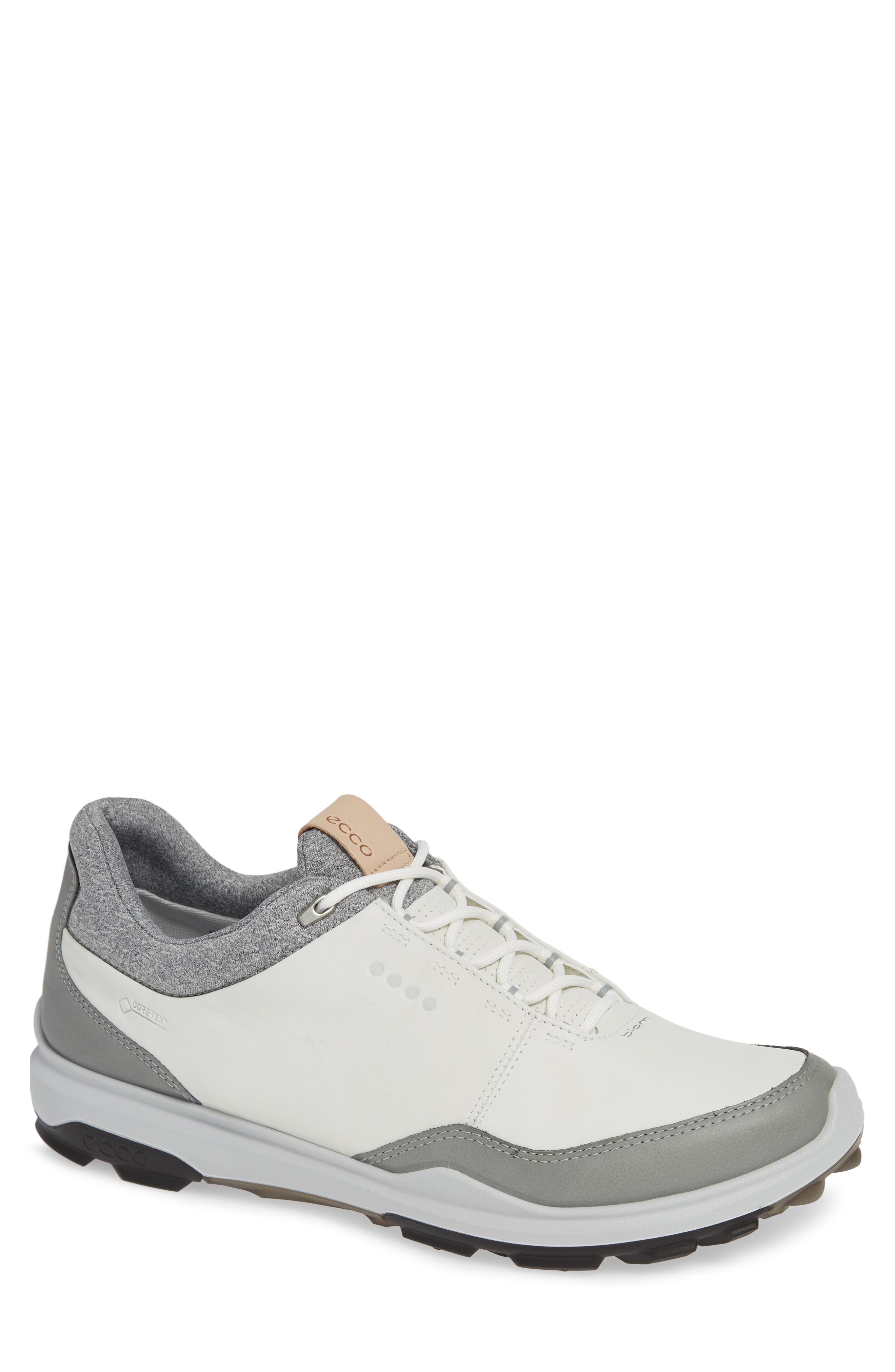 BIOM Hybrid 3 Gore-Tex® Golf Shoe, Main, color, WHITE/ BLACK LEATHER