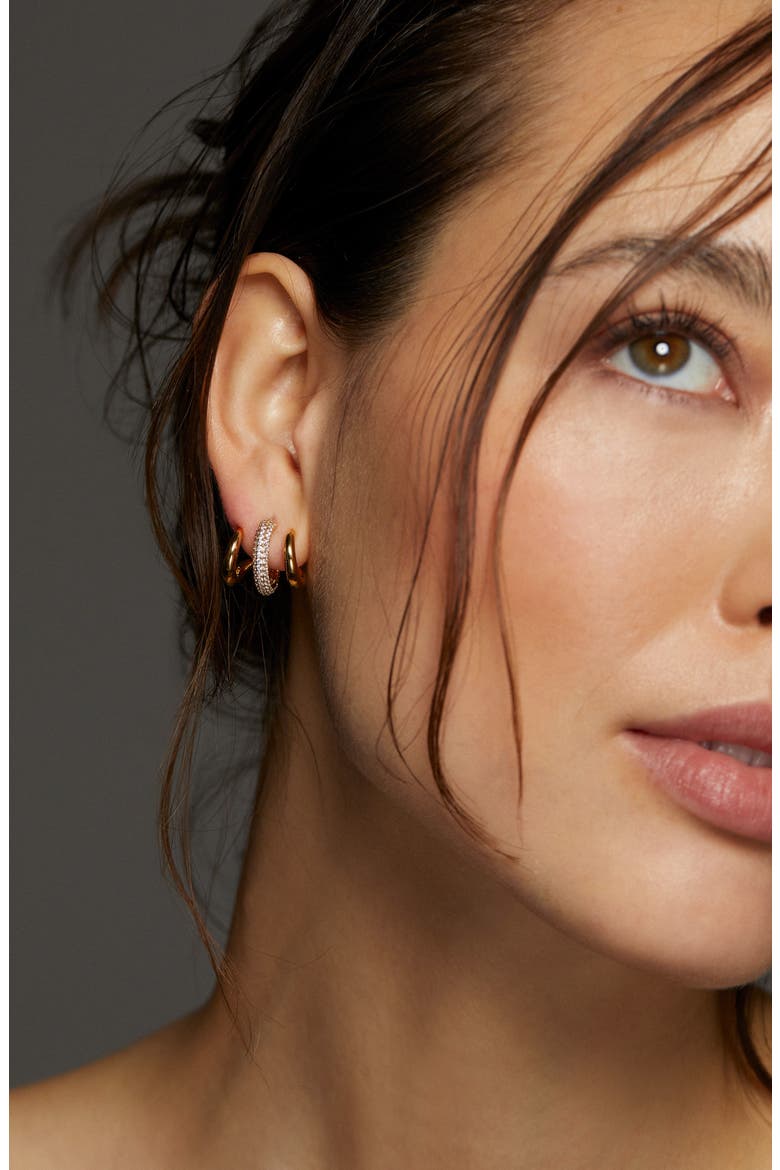 Alma Illusion Hoop Earrings, Alternate, color, GOLD