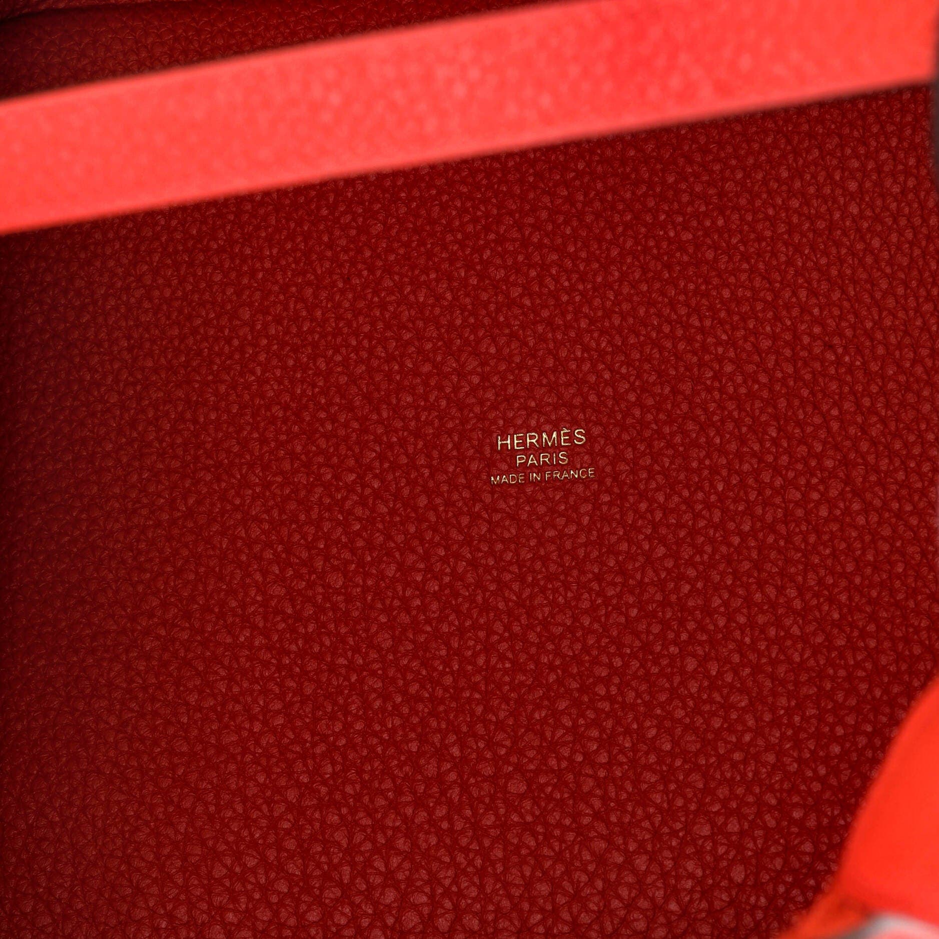 Pre-Owned Hermes Picotin Lock Bag Clemence MM, Alternate, color, Rouge Tomate