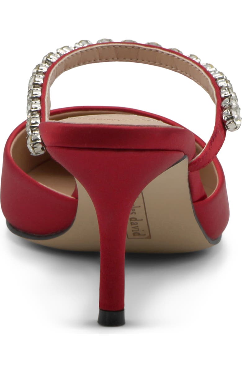 Charles David Adelynn Mary Jane Pointed Toe Mule, Alternate, color, Red-St