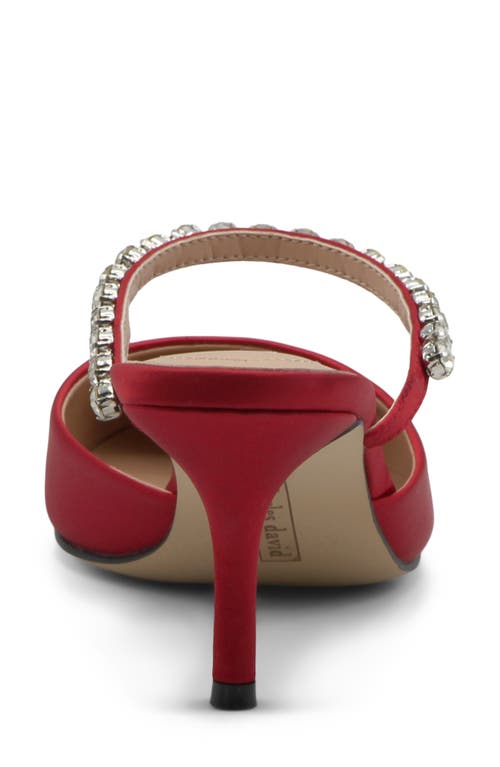 Charles David Adelynn Mary Jane Pointed Toe Mule In Red-st