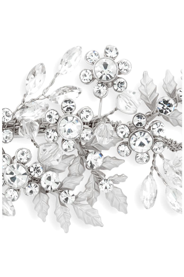 Miron Crystal Hair Clip, Alternate, color, SILVER