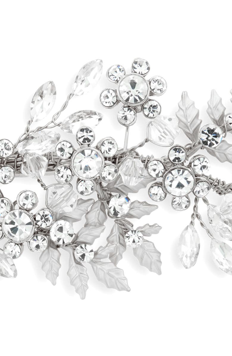 Brides & Hairpins Miron Crystal Hair Clip, Alternate, color, Silver