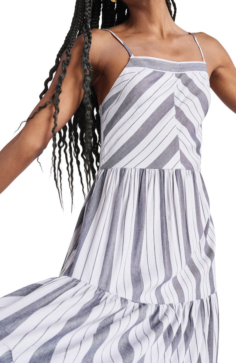 Splendid Myla Stripe Tiered Maxi Sundress, Alternate, color,