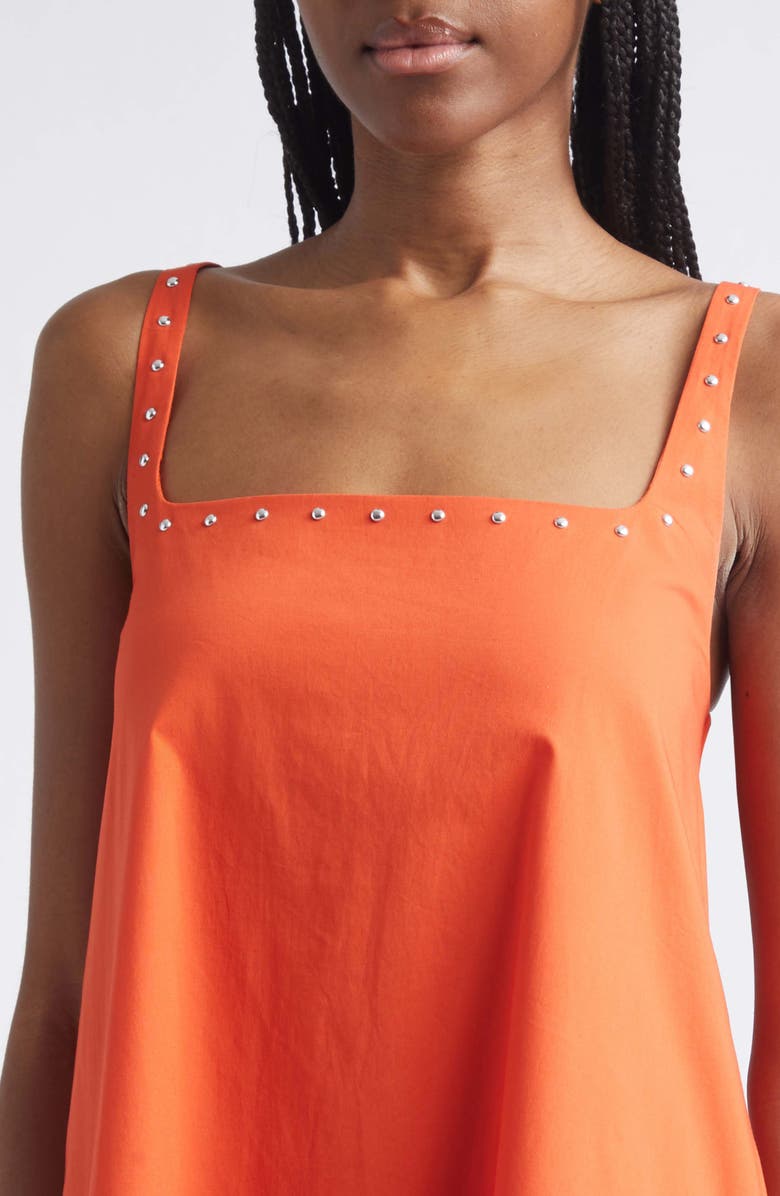 STAUD Brio Studded Swing Minidress, Alternate, color, Koi Studs