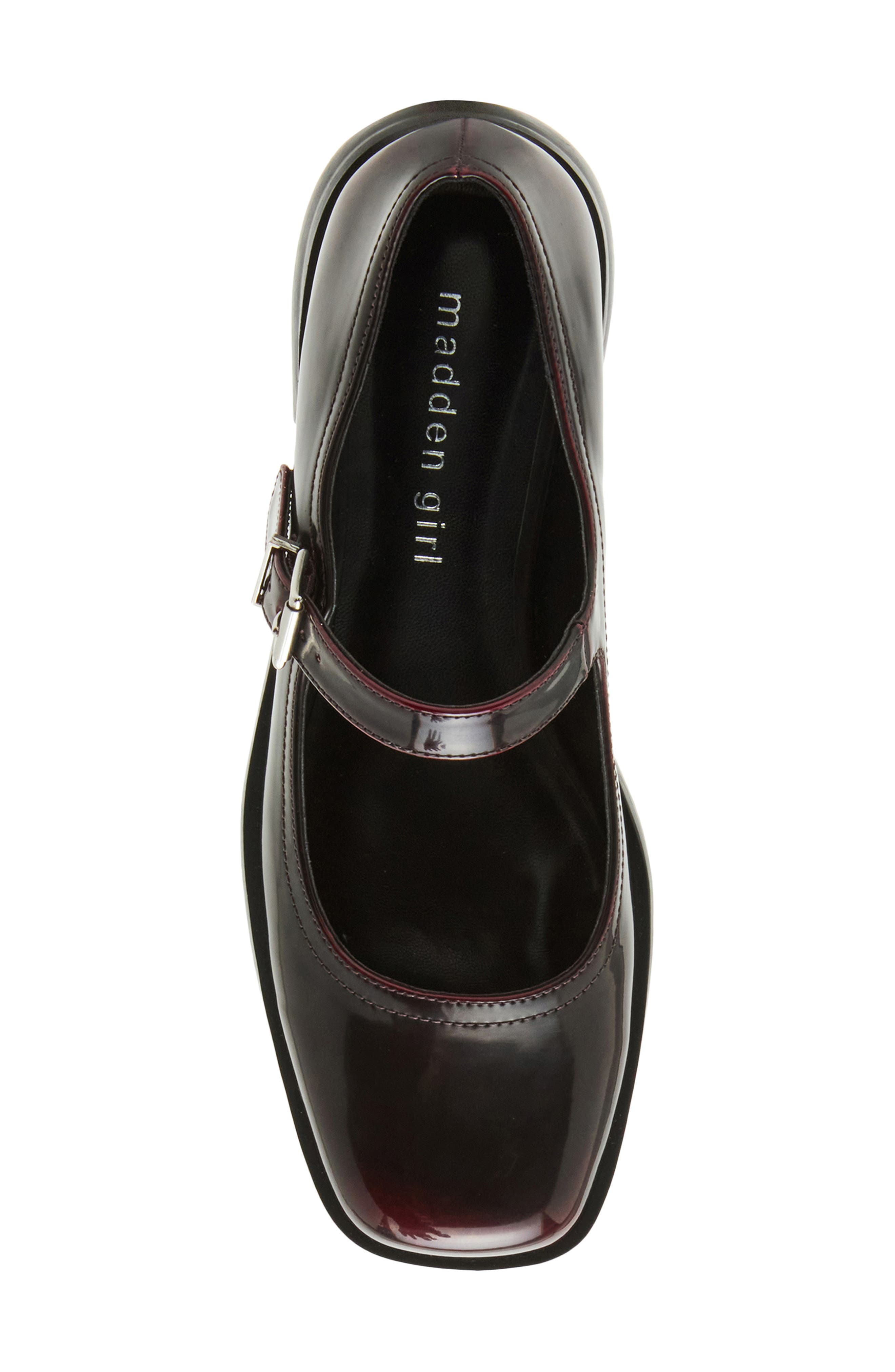 Dominc Mary Jane Flat, Alternate, color, BORDEAUX