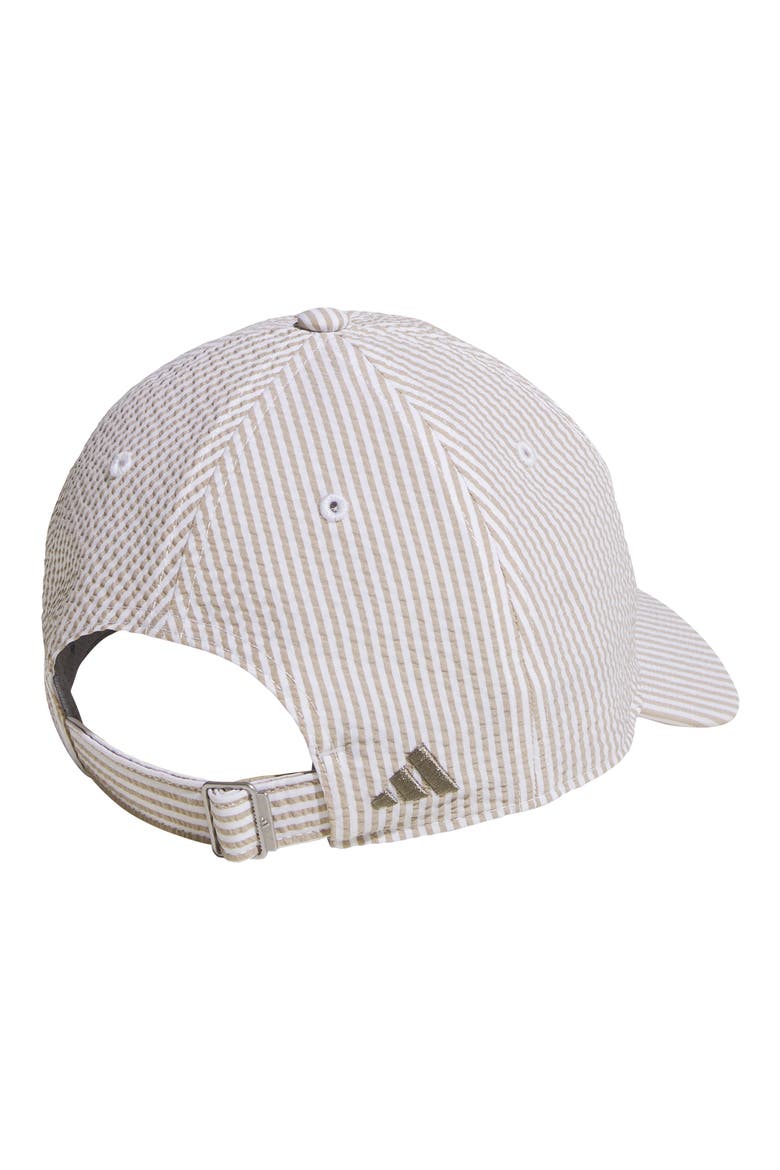 Seersucker Baseball Cap, Alternate, color, WONDER CARGO KHAKI/ CLAY GREY