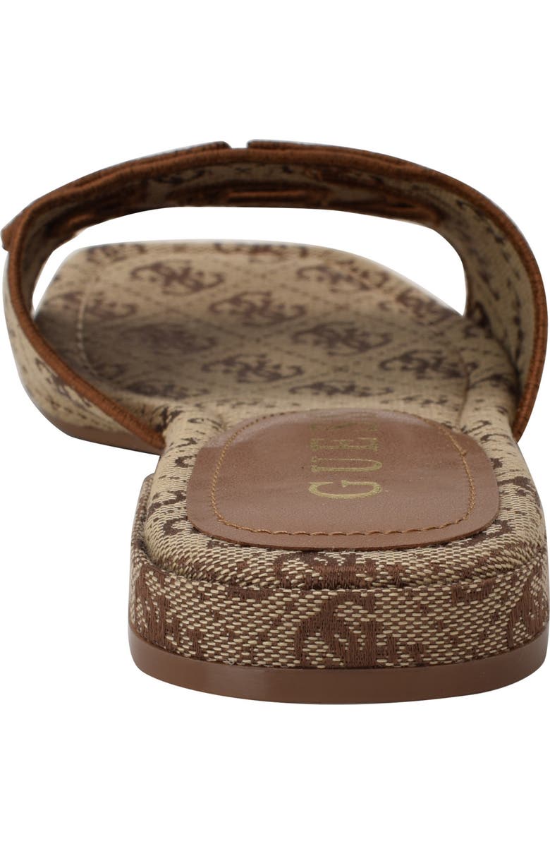 GUESS Tarishae Slide Sandal, Alternate, color, Medium Brown