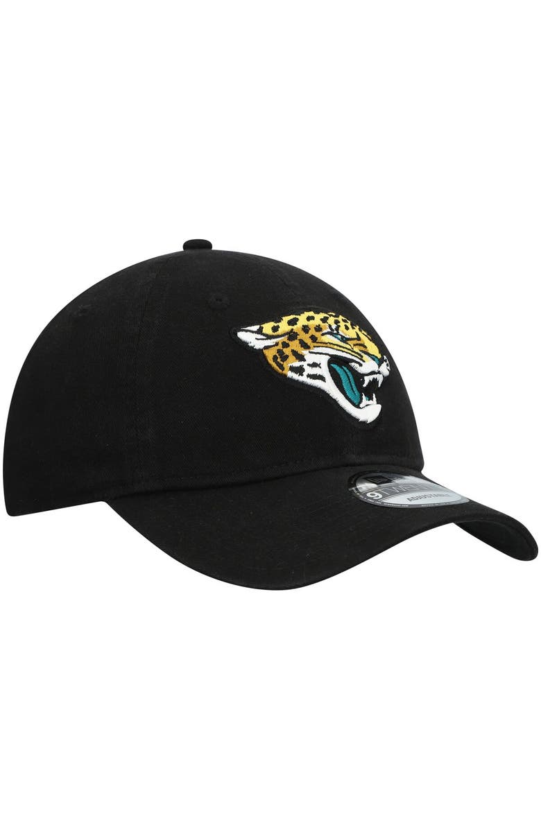 New Era Men's New Era Black Jacksonville Jaguars Logo Core Classic 2.0 9TWENTY Adjustable Hat, Alternate, color, 