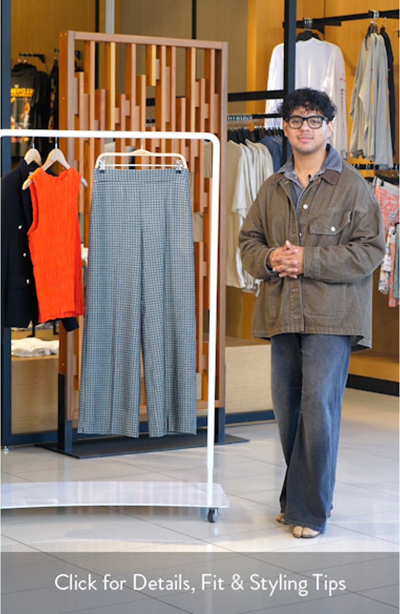 Ponte Wide Leg Jacquard Pants, sales video thumbnail