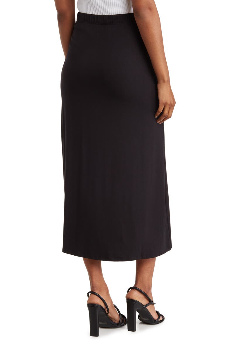 Side Slit Maxi Skirt, Alternate, color, BLACK