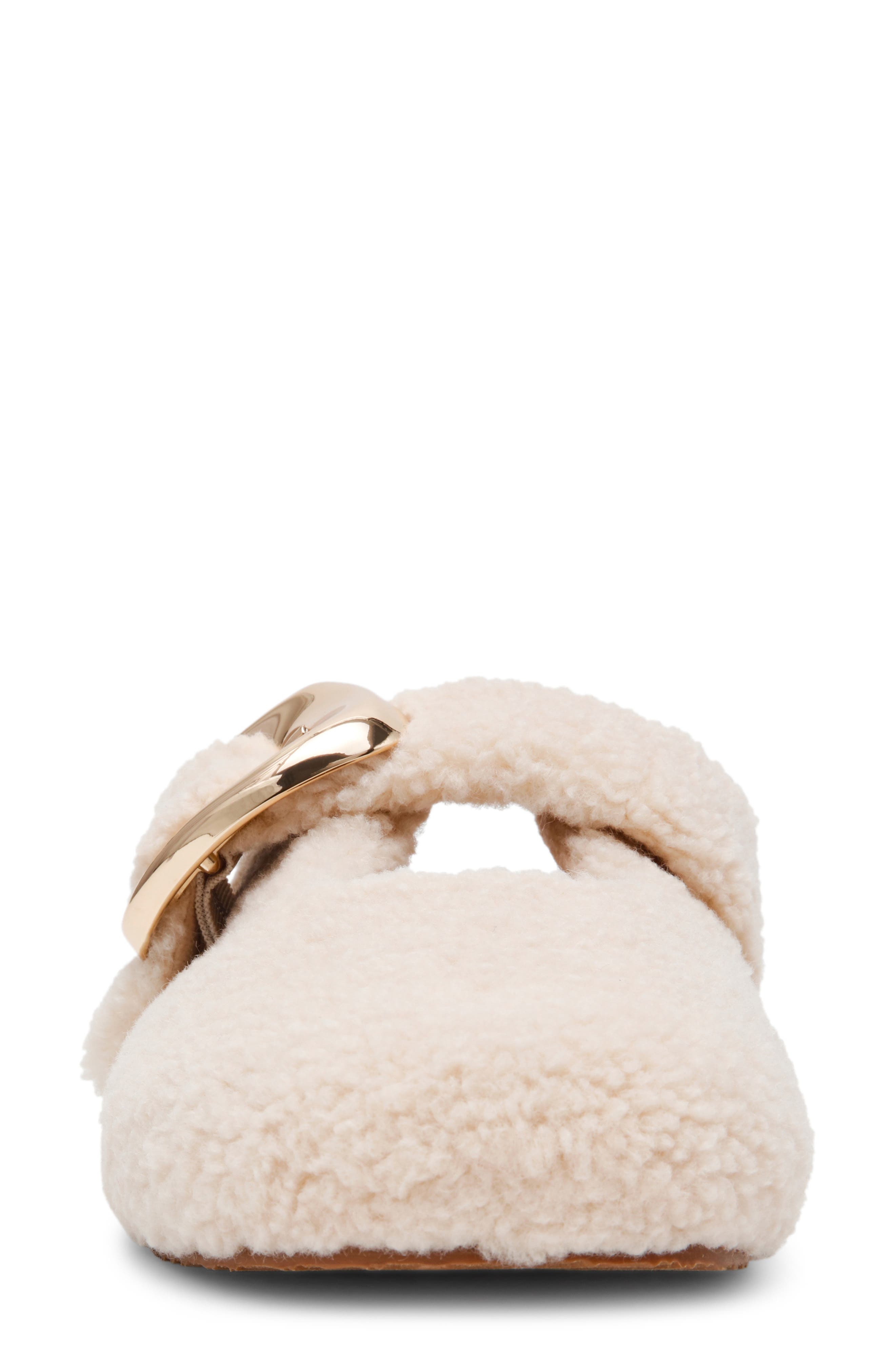 Steve Madden Cloudy Faux Shearling Mule, Alternate, color, 