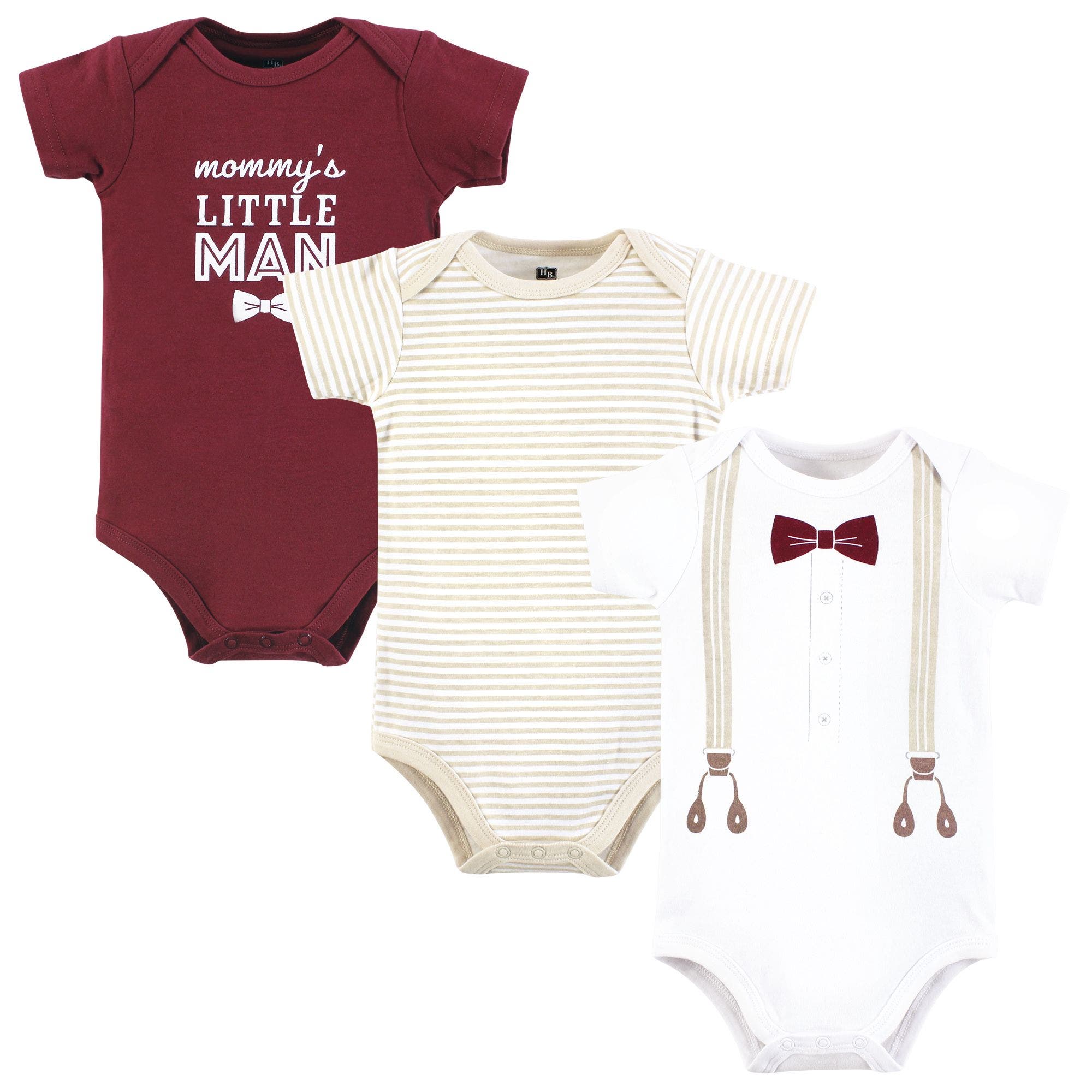 Burgundy Beige Suspender