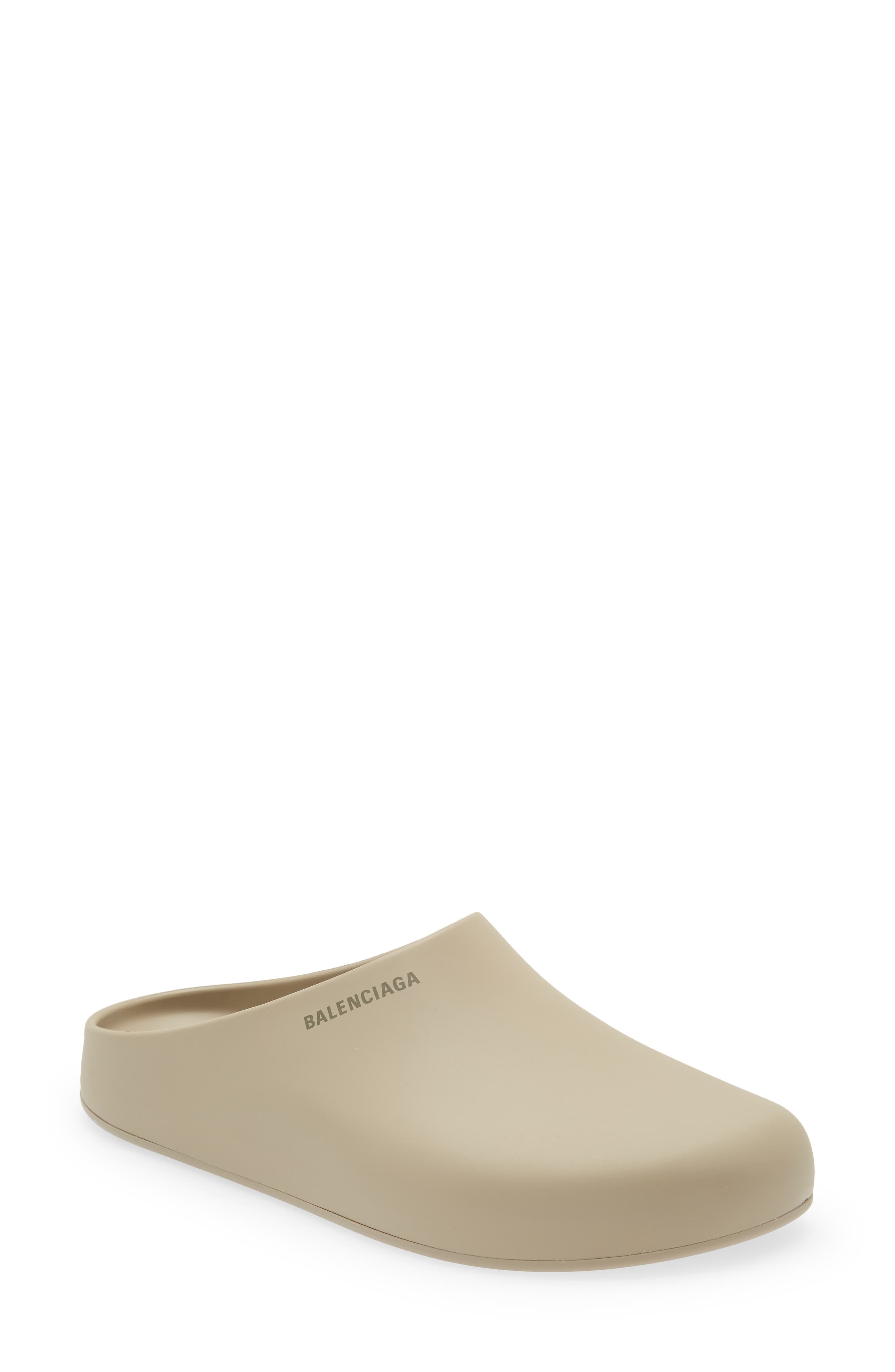Logo Pool Closed Clog, Main, color, BEIGE/ DARK BEIGE