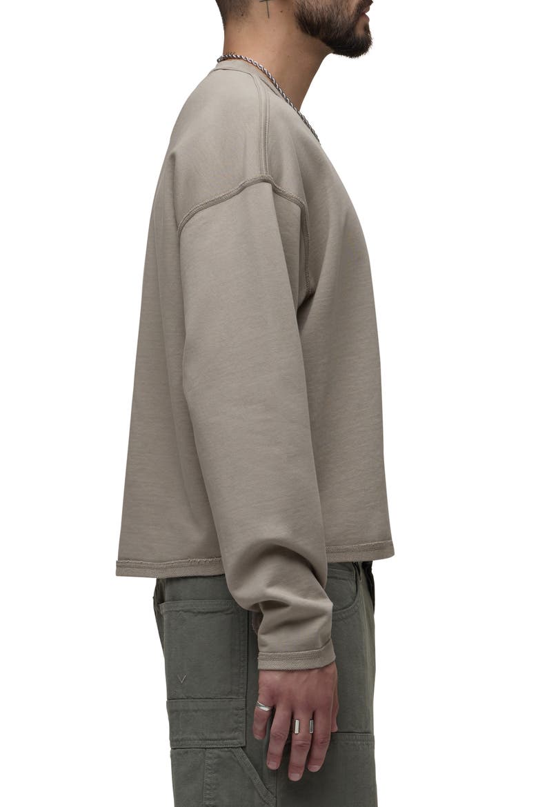 French Terry Crewneck Sweatshirt, Alternate, color, LAUREL OAK