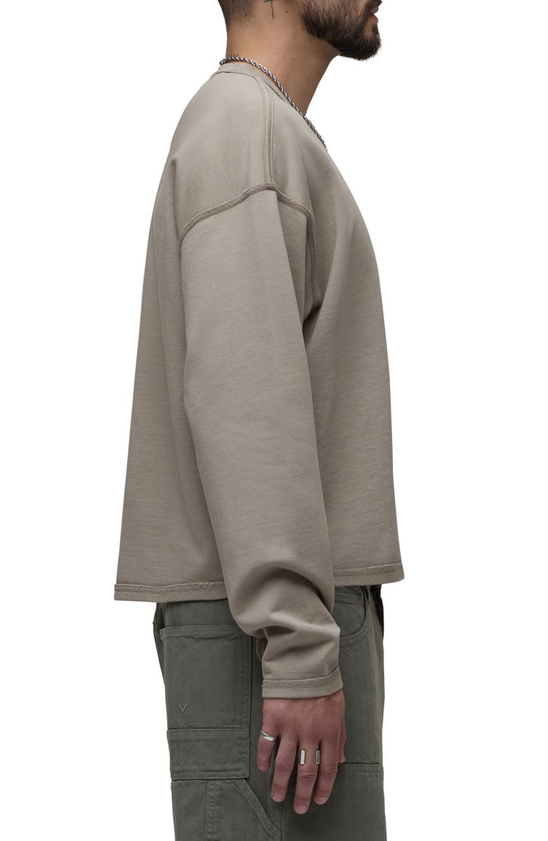 Hudson Jeans French Terry Crewneck Sweatshirt, Alternate, color, Laurel Oak