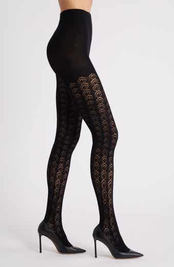 Hue Flat Knit Cotton Blend Tights Nordstrom