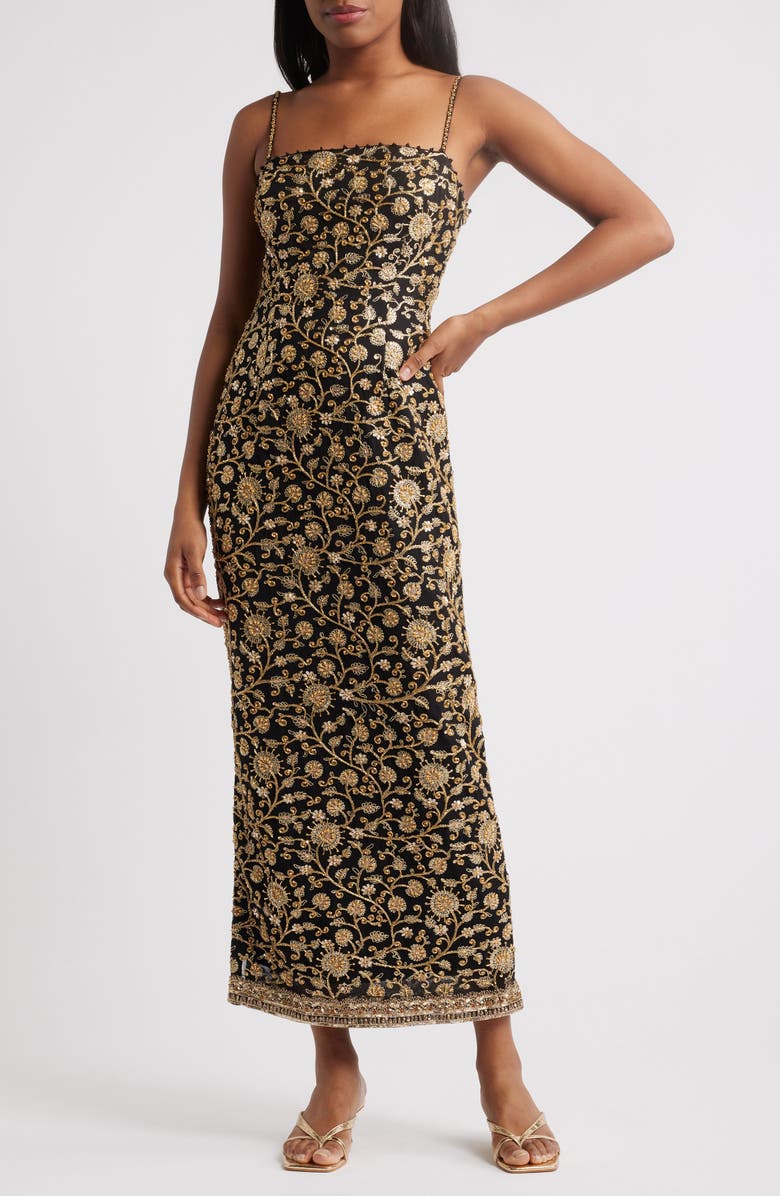 Sani Keya Embellished Cocktail Dress, Main, color, 