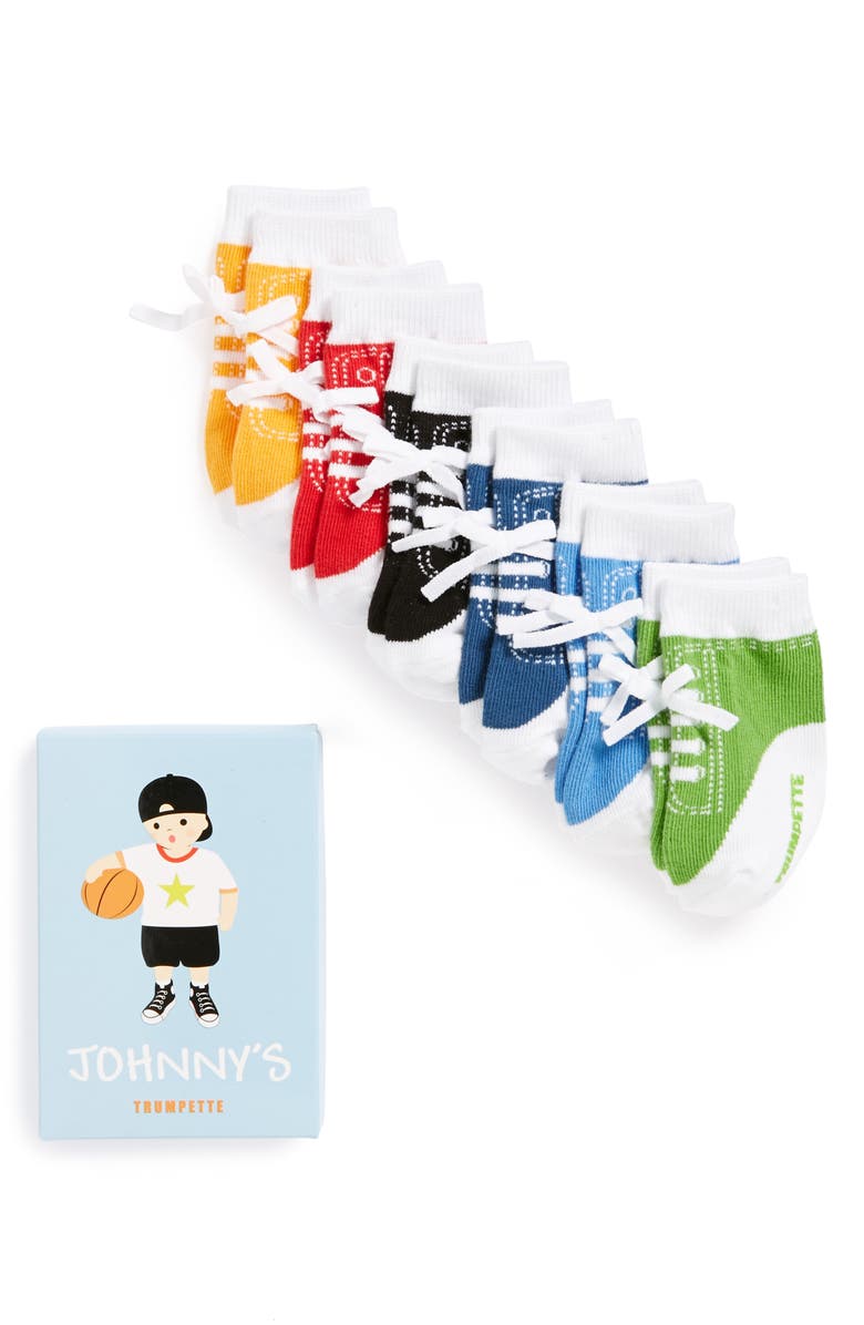 Trumpette Johnny's Assorted 6-Pack Socks, Alternate, color, 