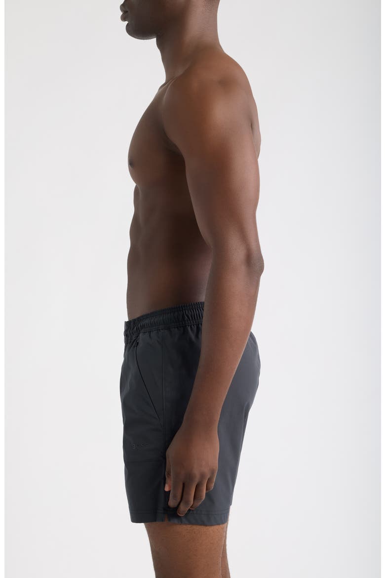 Flux Swim Trunks, Alternate, color, BLACK