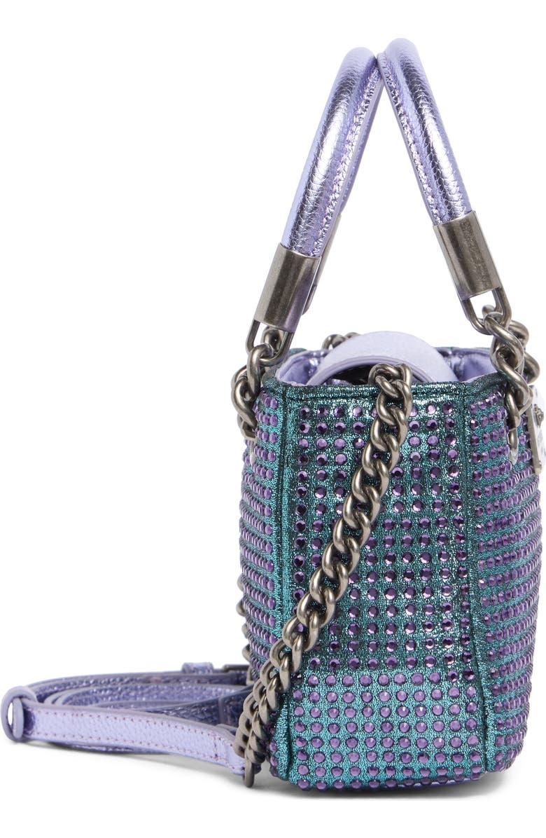 Kurt Geiger London Mini Brixton Fabric Handbag, Alternate, color, Blue