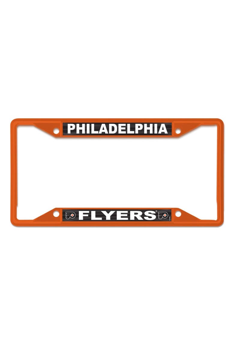 Philadelphia Flyers Chrome Colored License Plate Frame, Main, color, Orange