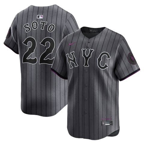 Men's Nike Juan Soto Gray New York Mets City Connect Limited Jersey