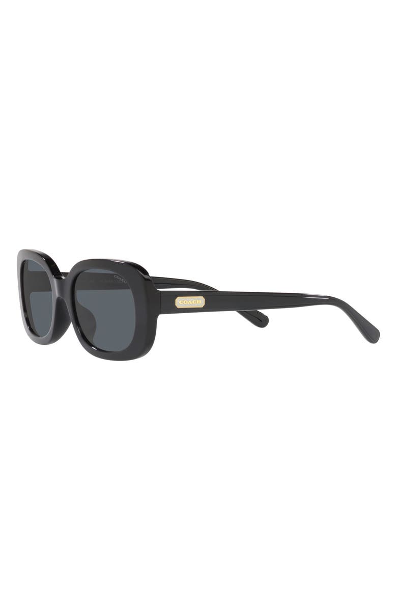 COACH 54mm Oval Sunglasses, Alternate, color,