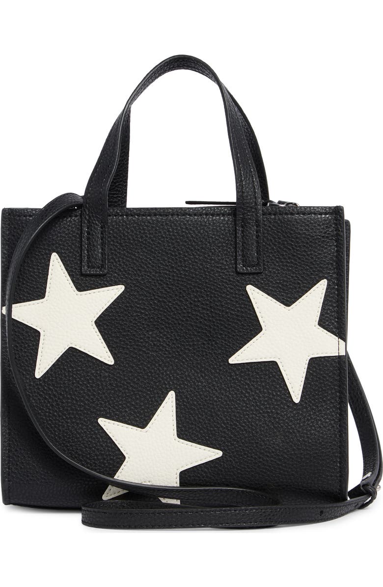 Marc Jacobs Star Patchwork Bold Mini Grind Tote, Alternate, color, Black Multi