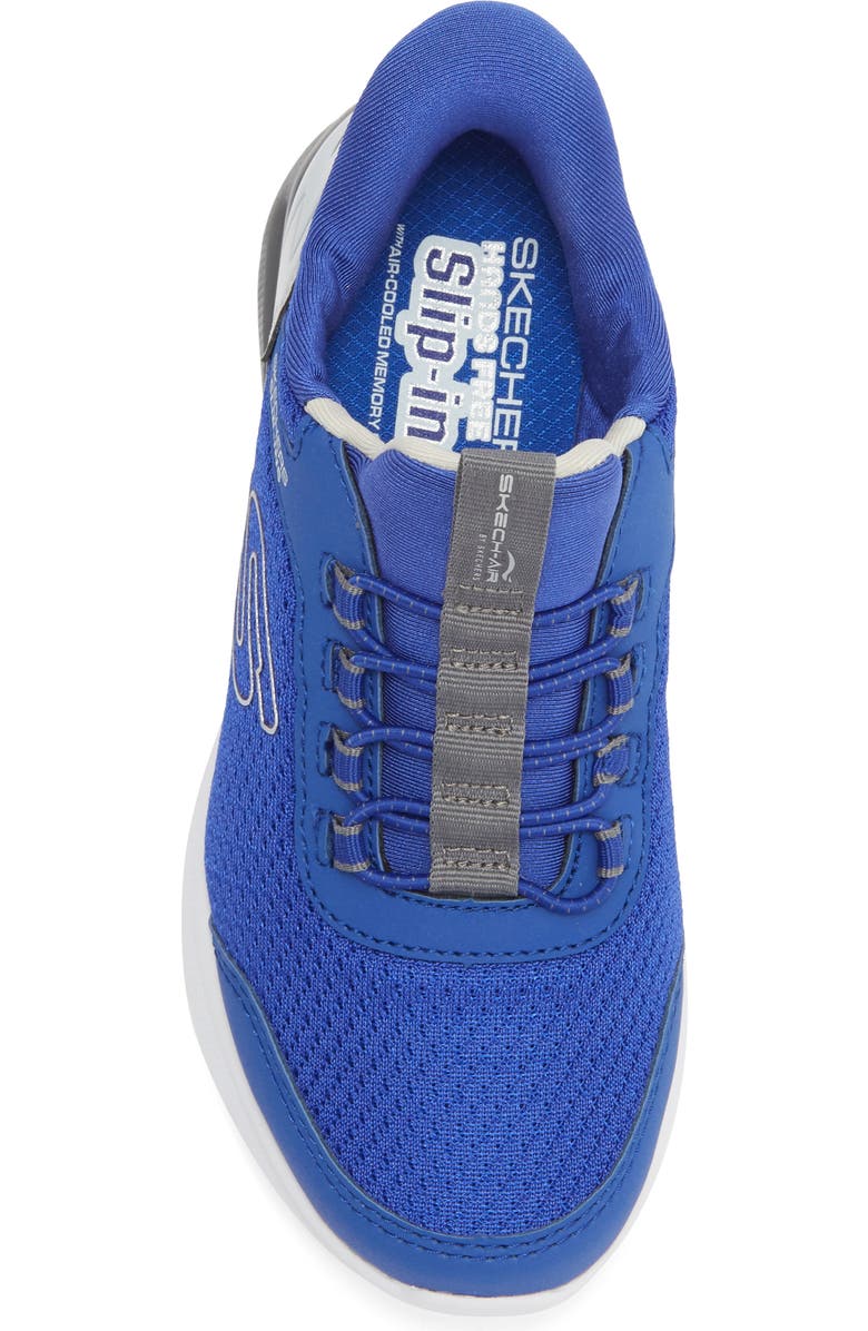 SKECHERS Kids' Microspec Max Sneaker, Alternate, color, Blue/ Grey